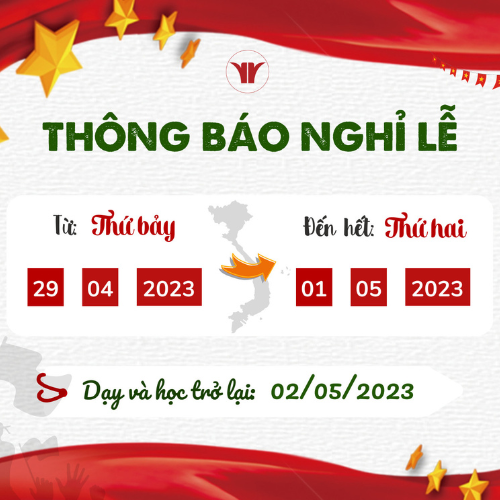 Thông báo nghỉ lễ 30.04